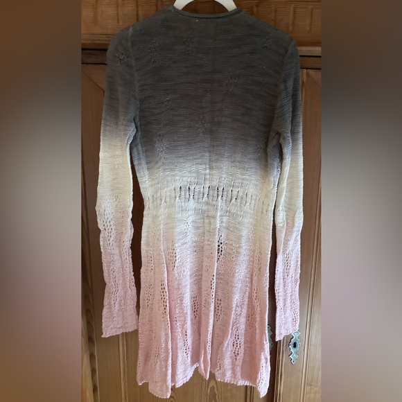 Anthropologie Tonal Tides Cardigan by Moth 
XS EUC
Pink/cream/deep gray - Picture 3 of 6